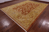 Chobi Peshawar Hand Knotted Rug - 10' 1" X 13' 7" - Golden Nile