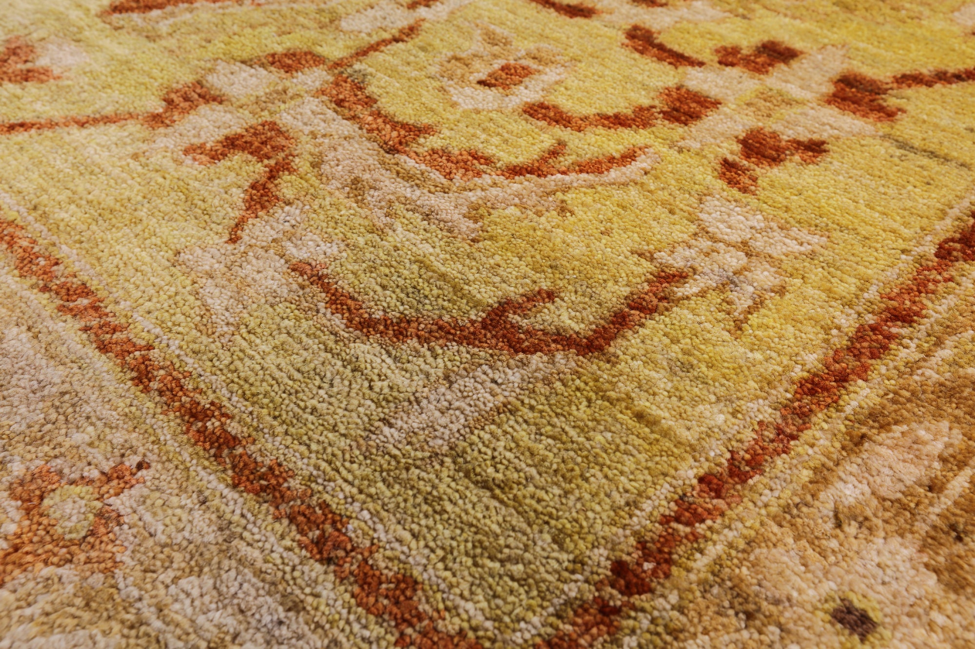 Chobi Peshawar Hand Knotted Rug - 10' 1" X 13' 7" - Golden Nile