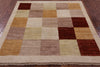 4 X 4 Square Multicolored Gabbeh Wool Area Rug - Golden Nile