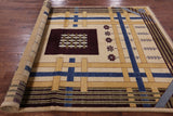 Persian Gabbeh Hand Knotted Wool Rug - 6' 2" X 9' 2" - Golden Nile