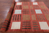 Gabbeh Hand Knotted Area Rug - 5' 7" X 8' - Golden Nile