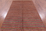Persian Gabbeh Hand Knotted Wool Rug - 5' 7" X 8' 5" - Golden Nile