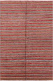 Persian Gabbeh Hand Knotted Wool Rug - 5' 7" X 8' 5" - Golden Nile