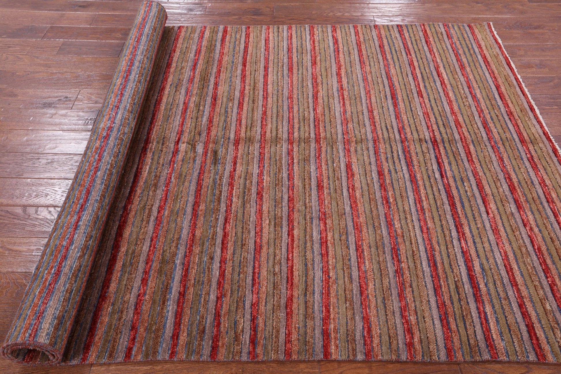 Persian Gabbeh Hand Knotted Wool Rug - 5' 7" X 8' 5" - Golden Nile