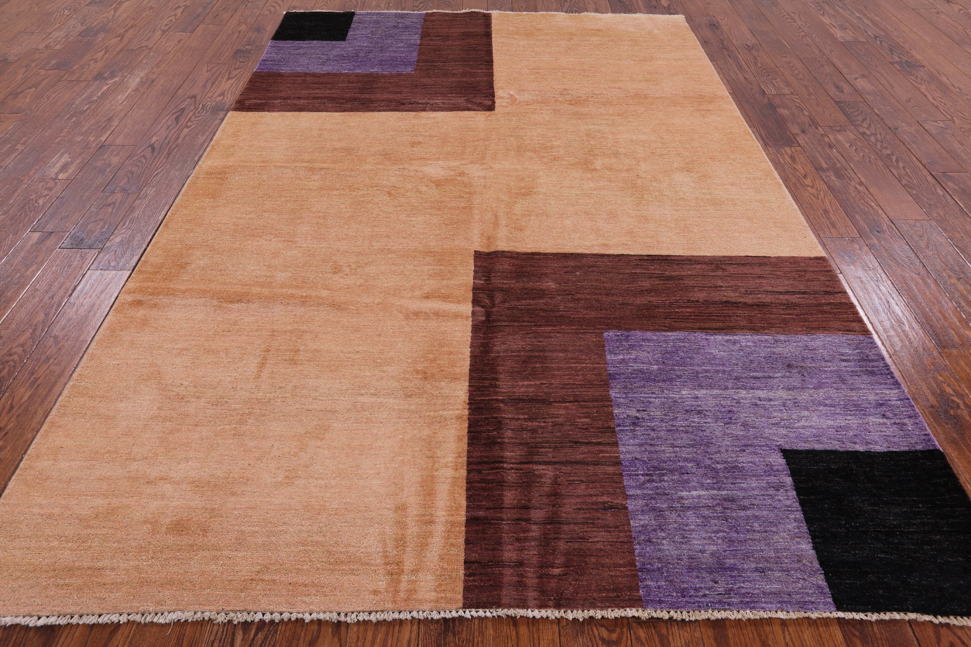 Persian Gabbeh Handmade Wool Rug - 6' 8" X 9' 10" - Golden Nile