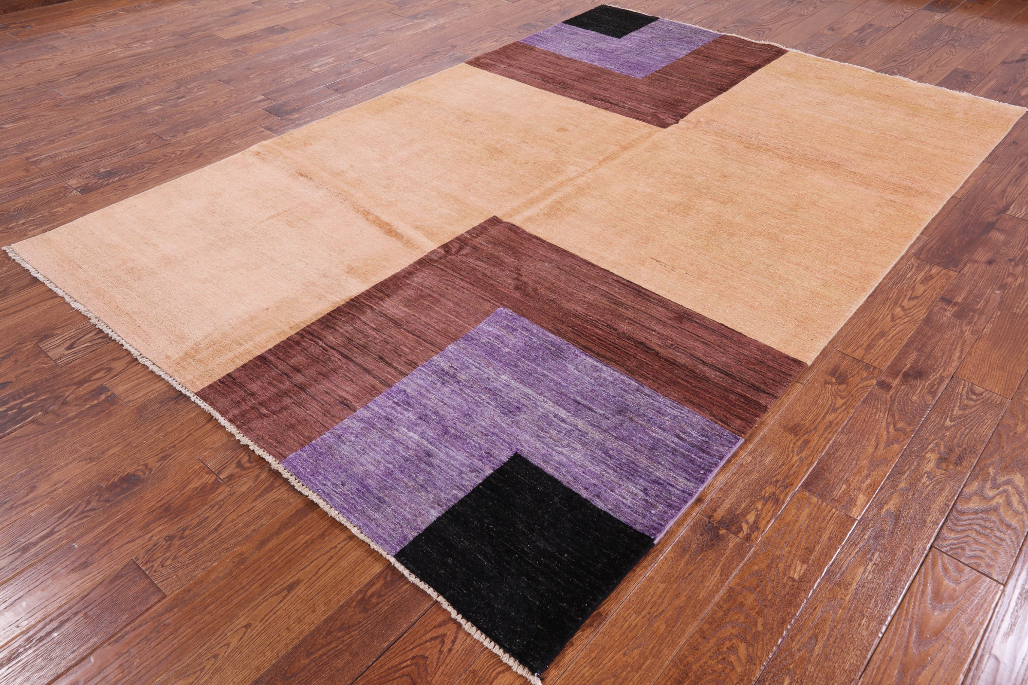 Persian Gabbeh Handmade Wool Rug - 6' 8" X 9' 10" - Golden Nile