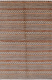 Persian Gabbeh Hand Knotted Wool Rug - 5' 10" X 9' 1" - Golden Nile