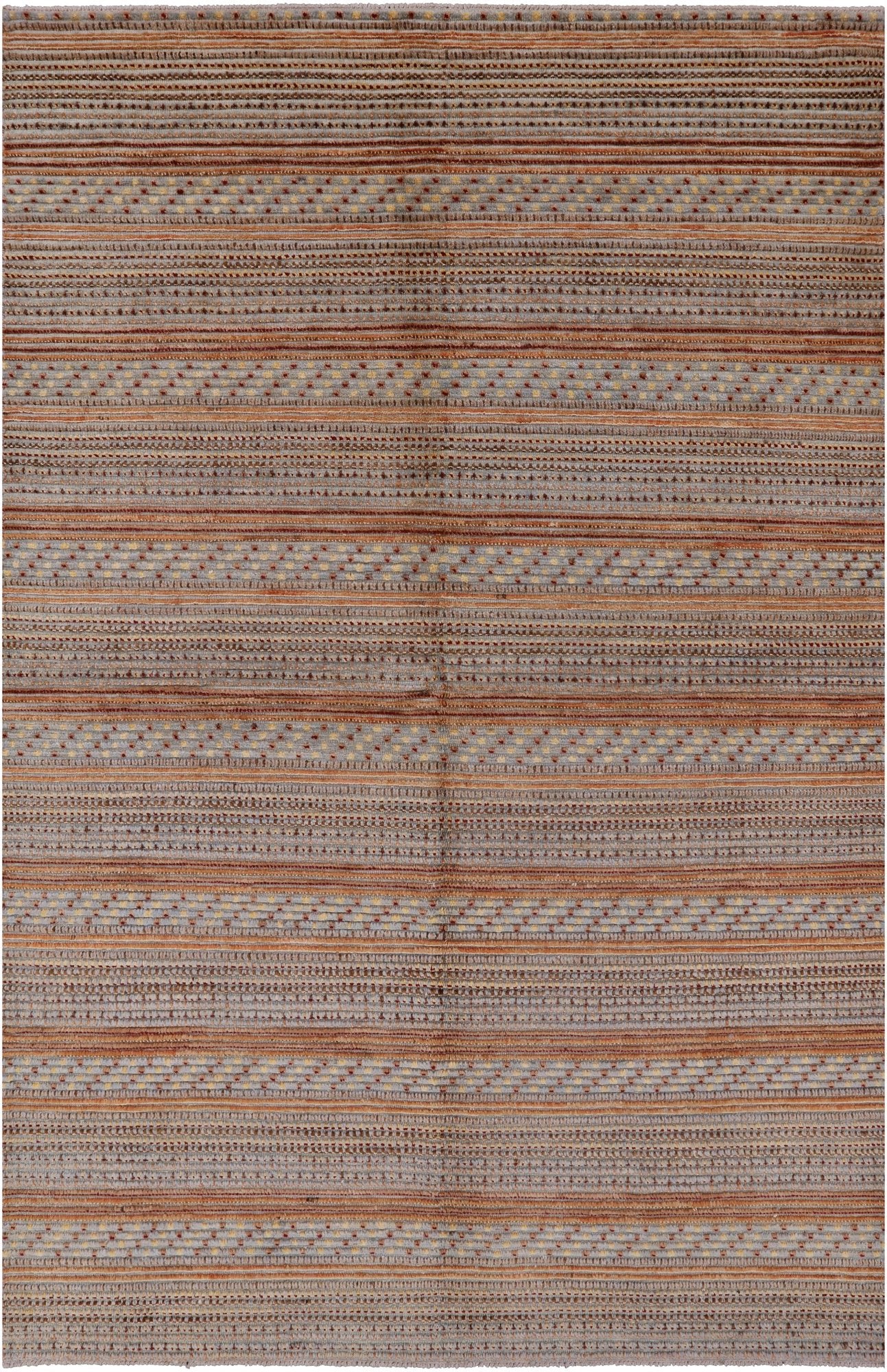 Persian Gabbeh Hand Knotted Wool Rug - 5' 10" X 9' 1" - Golden Nile