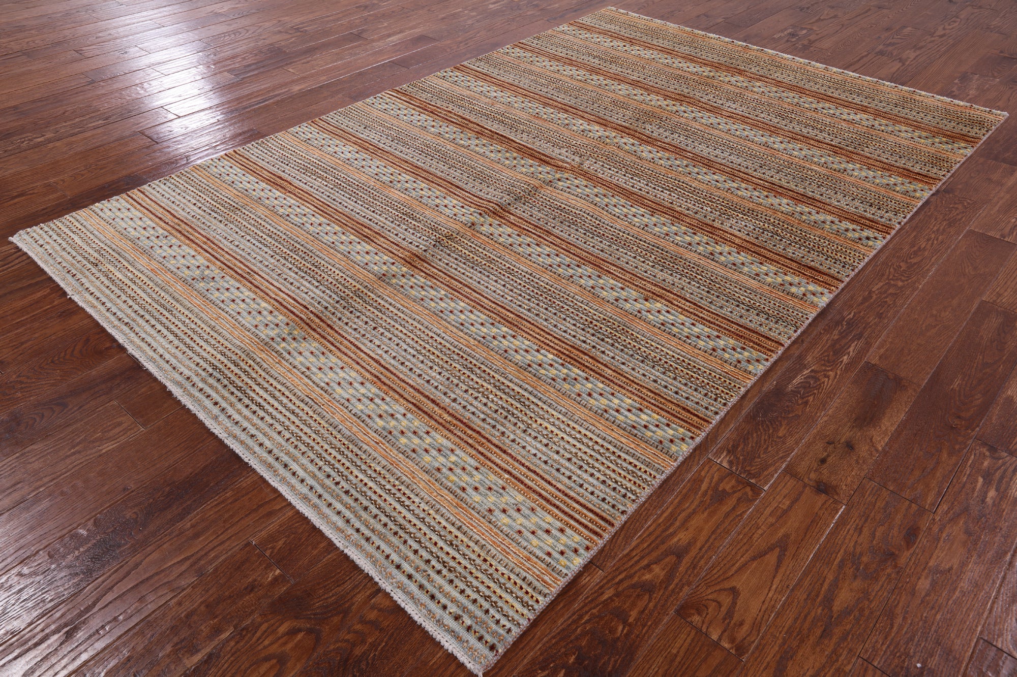 Persian Gabbeh Hand Knotted Wool Rug - 5' 10" X 9' 1" - Golden Nile