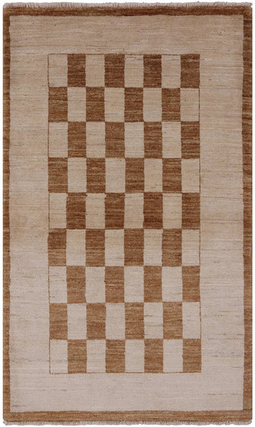Gabbeh Hand Knotted Rug - 3' 2" X 5' 2" - Golden Nile