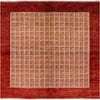 Square Gabbeh Wool Area Rug - 6' 5" X 6' 5" - Golden Nile