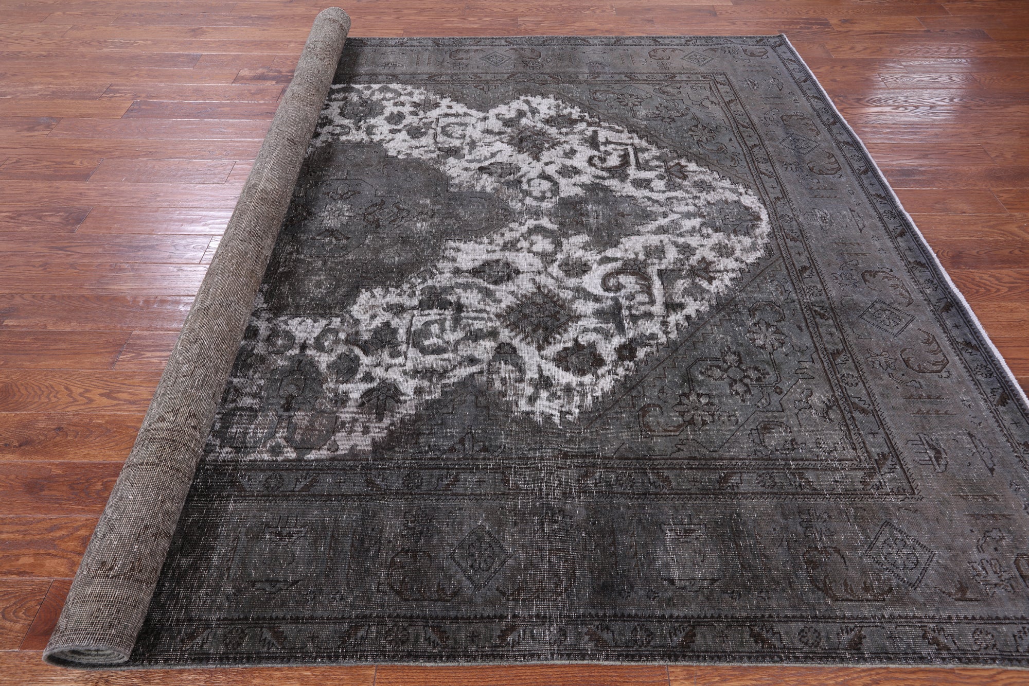 Persian Overdyed Hand Knotted Wool Area Rug - 8' 2" X 11' 0" - Golden Nile