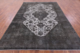 Persian Overdyed Hand Knotted Wool Area Rug - 8' 2" X 11' 0" - Golden Nile