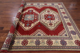 Red Super Kazak Handmade Wool Area Rug - 8' 3" X 10' 8" - Golden Nile