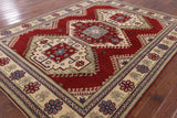 Red Super Kazak Handmade Wool Area Rug - 8' 3" X 10' 8" - Golden Nile