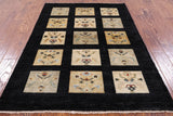 Persian Gabbeh Area Rug - 4' 1" X 6' - Golden Nile