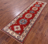 Kazak Hand Knotted Runner - 2' 8" X 9' 7" - Golden Nile