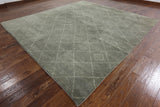 Hand Knotted Moroccan Wool Area Rug 10 X 11 - Golden Nile