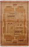 Oriental Gabbeh Wool Area Rug 4 X 7 - Golden Nile