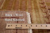 Navajo Design Gabbeh Wool Area Rug 4 X 6 - Golden Nile