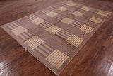 Persian Gabbeh Handmade Wool Rug - 6' 7" X 9' 7" - Golden Nile