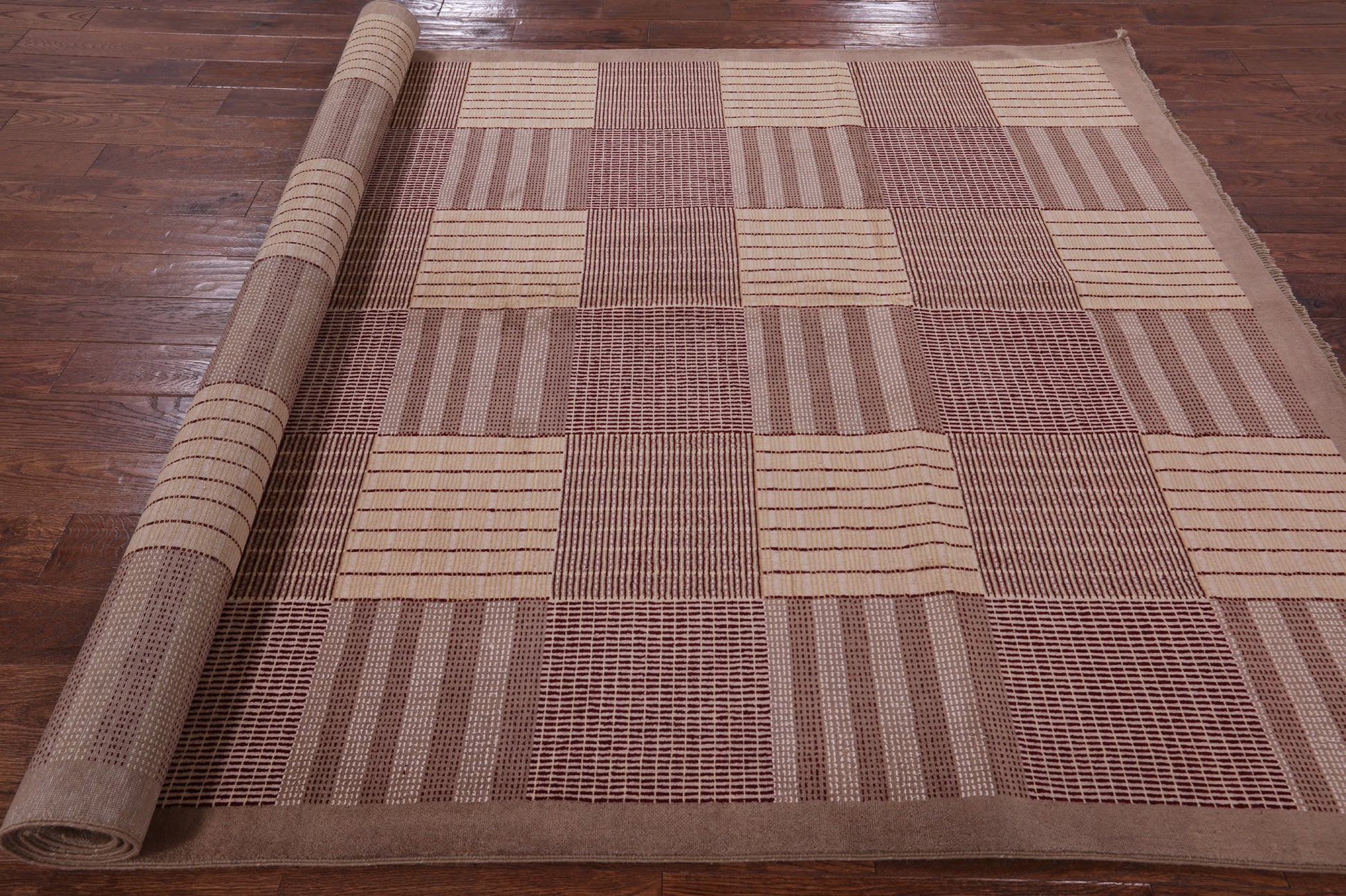 Persian Gabbeh Handmade Wool Rug - 6' 7" X 9' 7" - Golden Nile