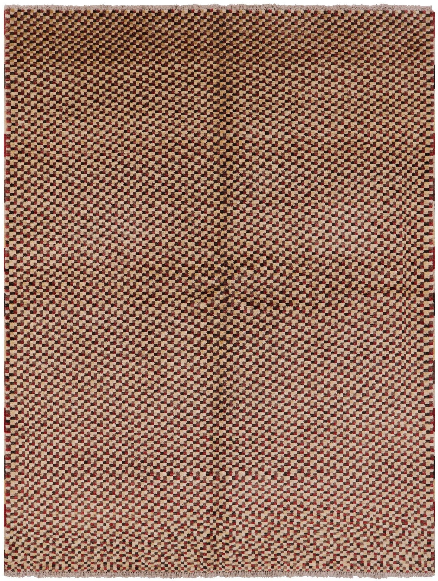 Persian Gabbeh Handmade Wool Area Rug - 5' 10" X 7' 9" - Golden Nile