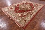 Heriz Serapi Hand Knotted Rug - 8' 0" X 10' 11'' - Golden Nile
