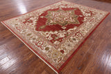 Heriz Serapi Hand Knotted Rug - 8' 0" X 10' 11'' - Golden Nile