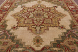 Fine Serapi Hand Knotted Rug - 8' 0" X 10' 0'' - Golden Nile