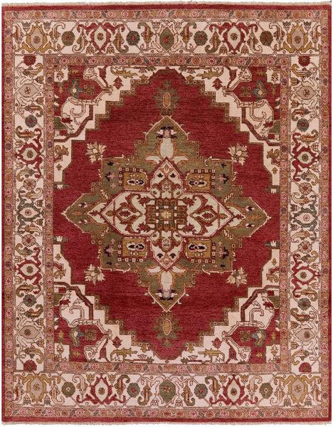 Fine Serapi Handmade Wool Rug - 8' 1" X 10' 1'' - Golden Nile