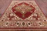 Fine Serapi Handmade Wool Rug - 8' 1" X 10' 1'' - Golden Nile