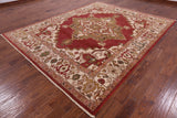 Fine Serapi Handmade Wool Rug - 8' 1" X 10' 1'' - Golden Nile