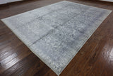 9 X 12 Oriental Pure Silk Handmade Area Rug - Golden Nile