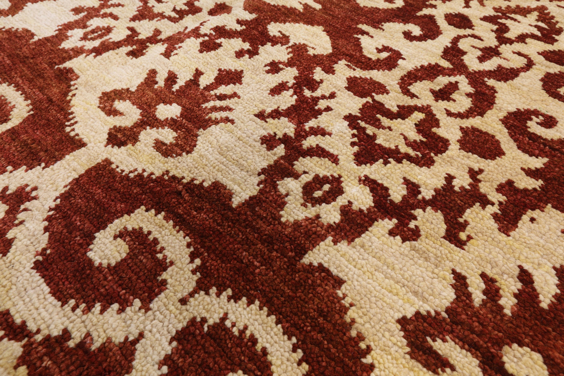 Ikat Handmade Wool Rug - 8' 0" X 10' 3" - Golden Nile