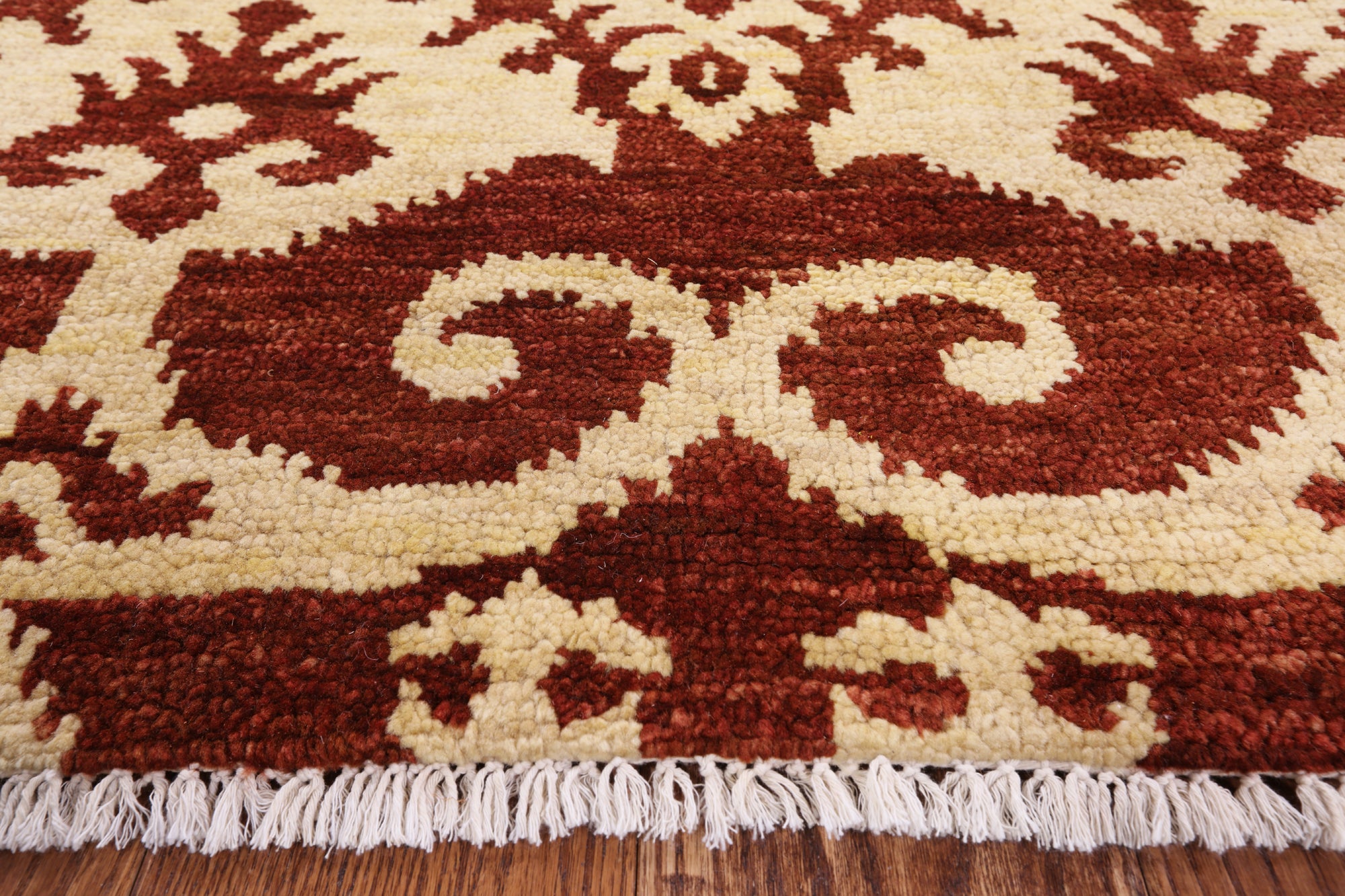 Ikat Handmade Wool Rug - 8' 0" X 10' 3" - Golden Nile