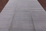 Grey Savannah Grass Hand Knotted Wool & Silk Rug - 8' 1" X 10' 3" - Golden Nile