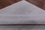 Grey Savannah Grass Hand Knotted Wool & Silk Rug - 8' 1" X 10' 3" - Golden Nile
