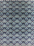 Ikat Collection Turkish Double Knotted 9 X 12 Rug - Golden Nile