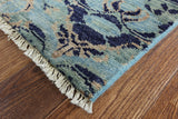 Ikat Collection Turkish Double Knotted 9 X 12 Rug - Golden Nile