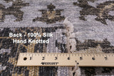 Silk Hand Knotted Area Rug - 9' X 11' 8" - Golden Nile
