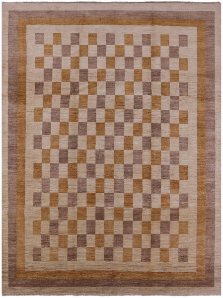 Gabbeh Hand Knotted Rug - 8' 1" X 10' 8" - Golden Nile