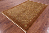 Gabbeh Hand Knotted Rug - 6' 1" X 9' - Golden Nile