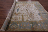 Oushak Hand Knotted Rug - 8' 9" X 11' 7" - Golden Nile