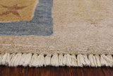 Ivory Persian Gabbeh Hand Knotted Wool Rug - 9' 4" X 12' 6" - Golden Nile