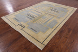 Navajo Gabbeh Area Rug - 6' 2" X 9' - Golden Nile