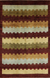 Multicolor Persian Gabbeh Lori Buft Hand Knotted Area Rug 6 X 9 - Golden Nile