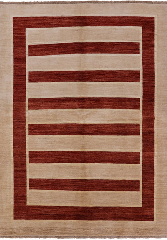 Persian Gabbeh Hand Knotted Wool Area Rug - 6' 2