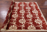 Red Persian Gabbeh Hand Knotted Wool Rug - 5' 9" X 7' 10" - Golden Nile