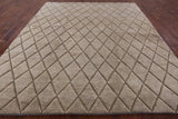 Ivory Moroccan Handmade Wool Rug - 8' 4" X 9' 7" - Golden Nile